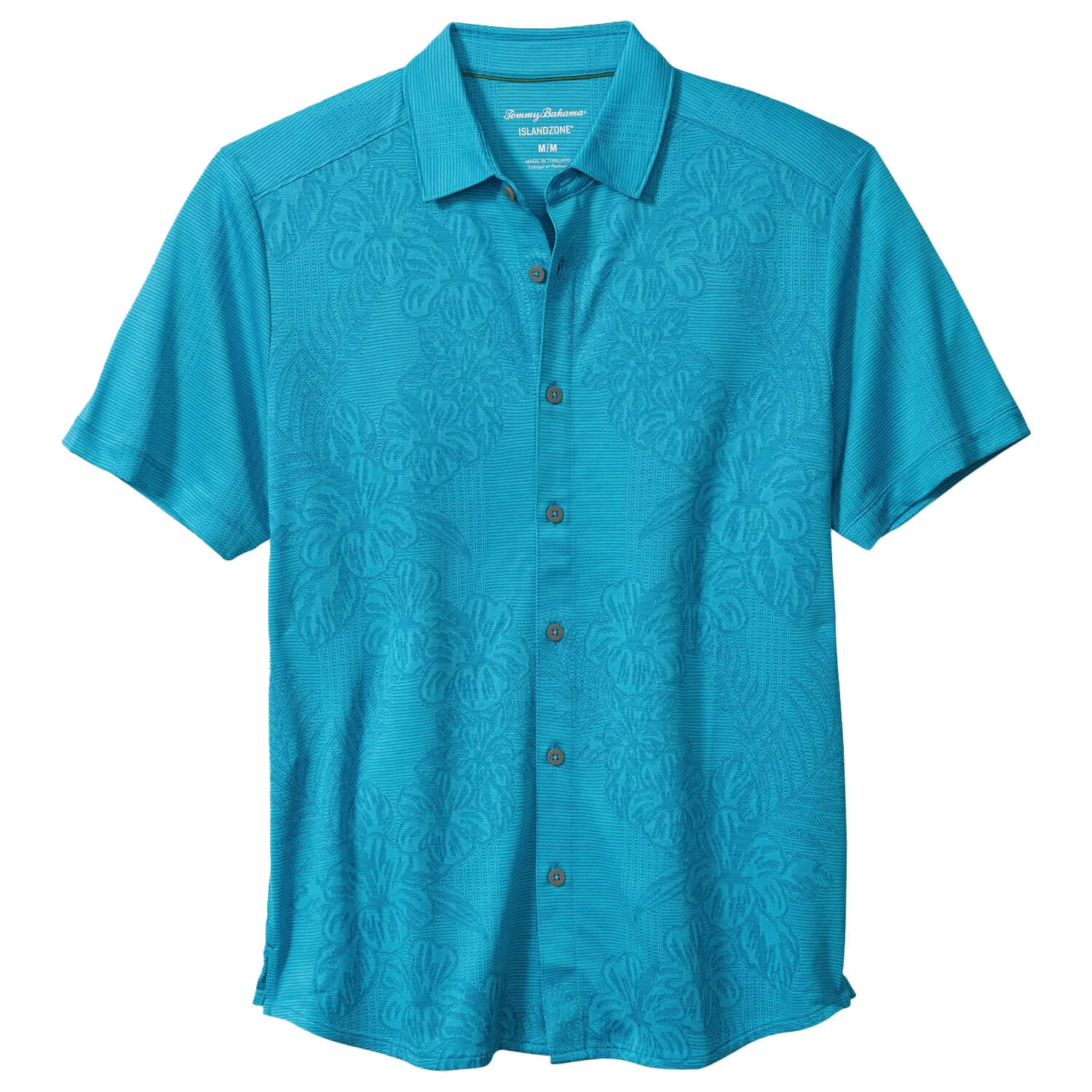 Tommy Bahama Palm Coast Cascade Vines Camp Shirt - Vacation Blue Mens Tommy Bahama