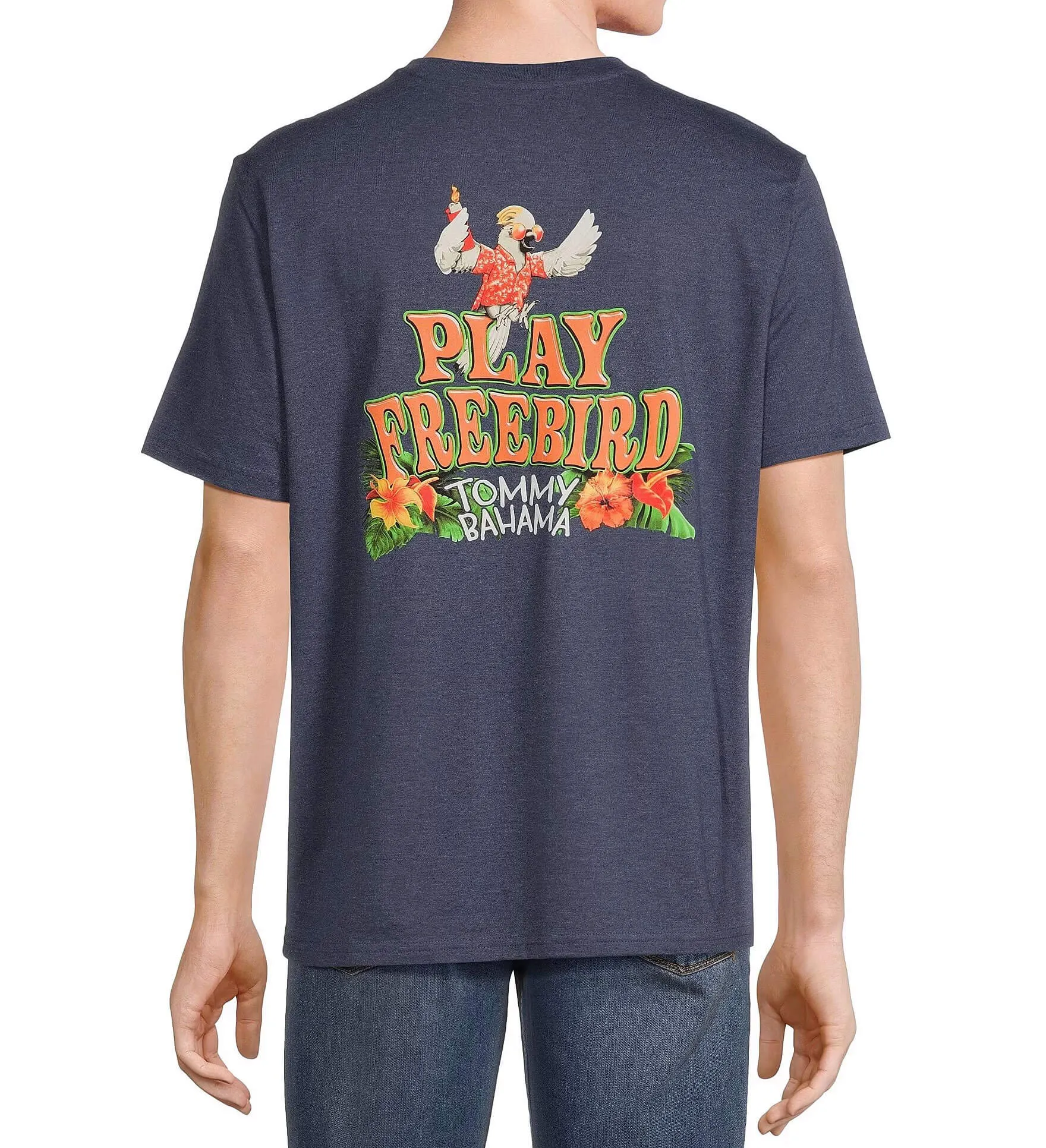 Tommy Bahama Play Freebird T-Shirt - Navy Heather Tommy Bahama Clothing