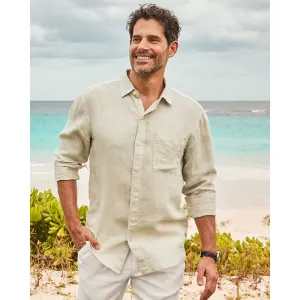 Tommy Bahama Sea Glass Breezer Linen Long Sleeve Shirt - Natural Mens Tommy Bahama