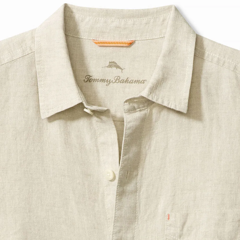 Tommy Bahama Sea Glass Breezer Linen Long Sleeve Shirt - Natural Mens Tommy Bahama