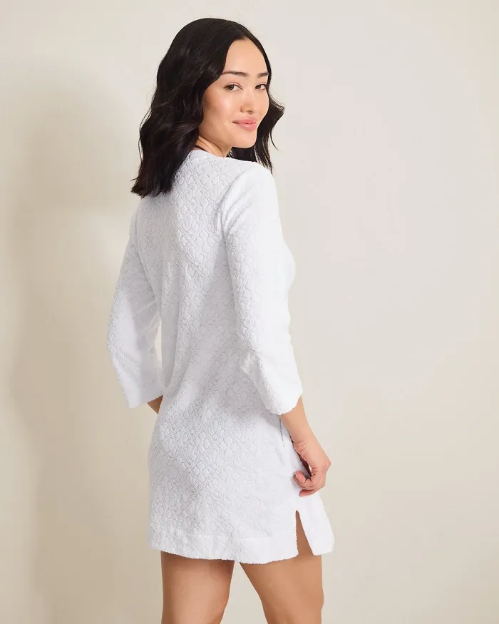 Tommy Bahama Textured Spa Terry Tunic Cover Up - White Tommy Bahama Clothing