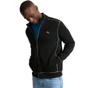 Tommy Bahama Tobago Bay Full Zip Jacket - Black Tommy Bahama Clothing