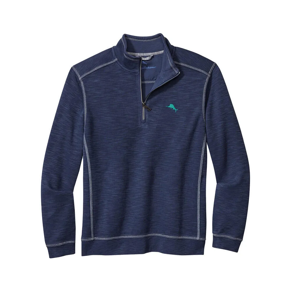 Tommy Bahama Tobago Bay Half Zip Sweater - Island Navy* Tommy Bahama Clothing