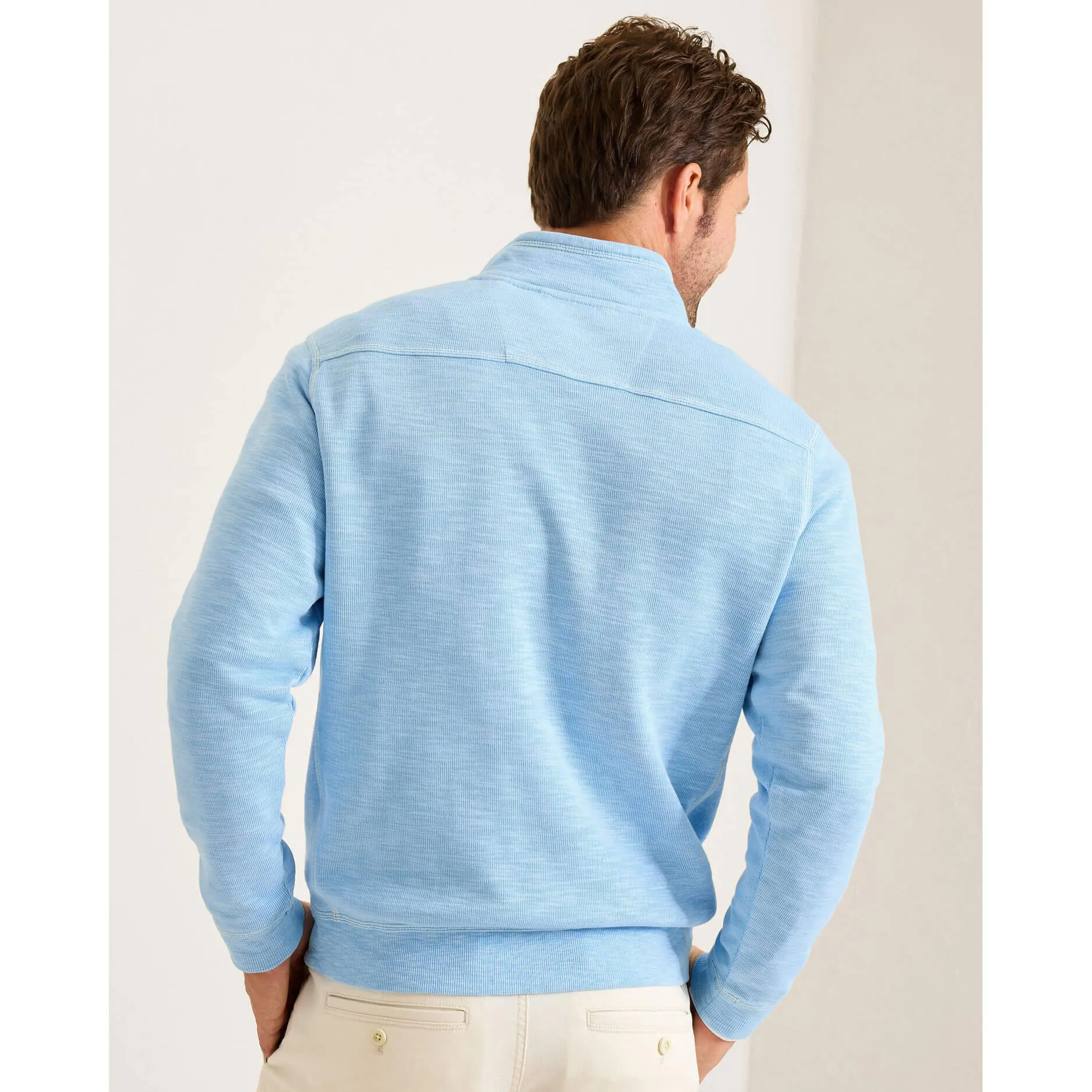 Tommy Bahama Tobago Bay Half Zip Sweater - Seabank Sky Mens Tommy Bahama