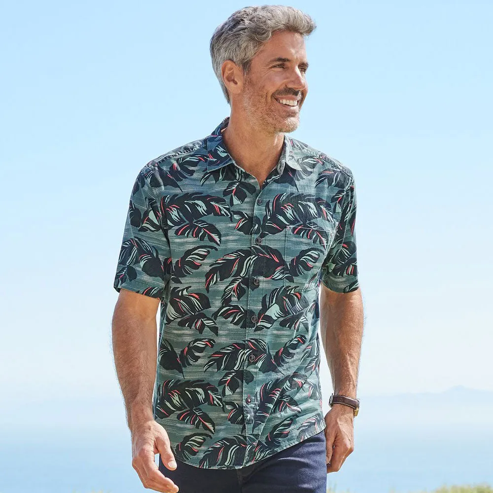 Tommy Bahama Tortola Verde Fronds Camp Shirt - Seven Seas Mens Tommy Bahama