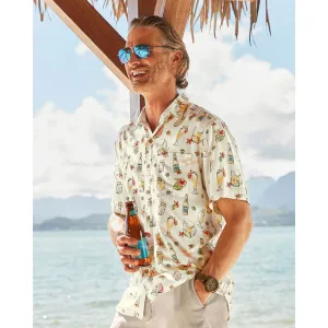 Tommy Bahama Veracruz Cay Brewhama Camp Shirt - Lychee Tommy Bahama Clothing