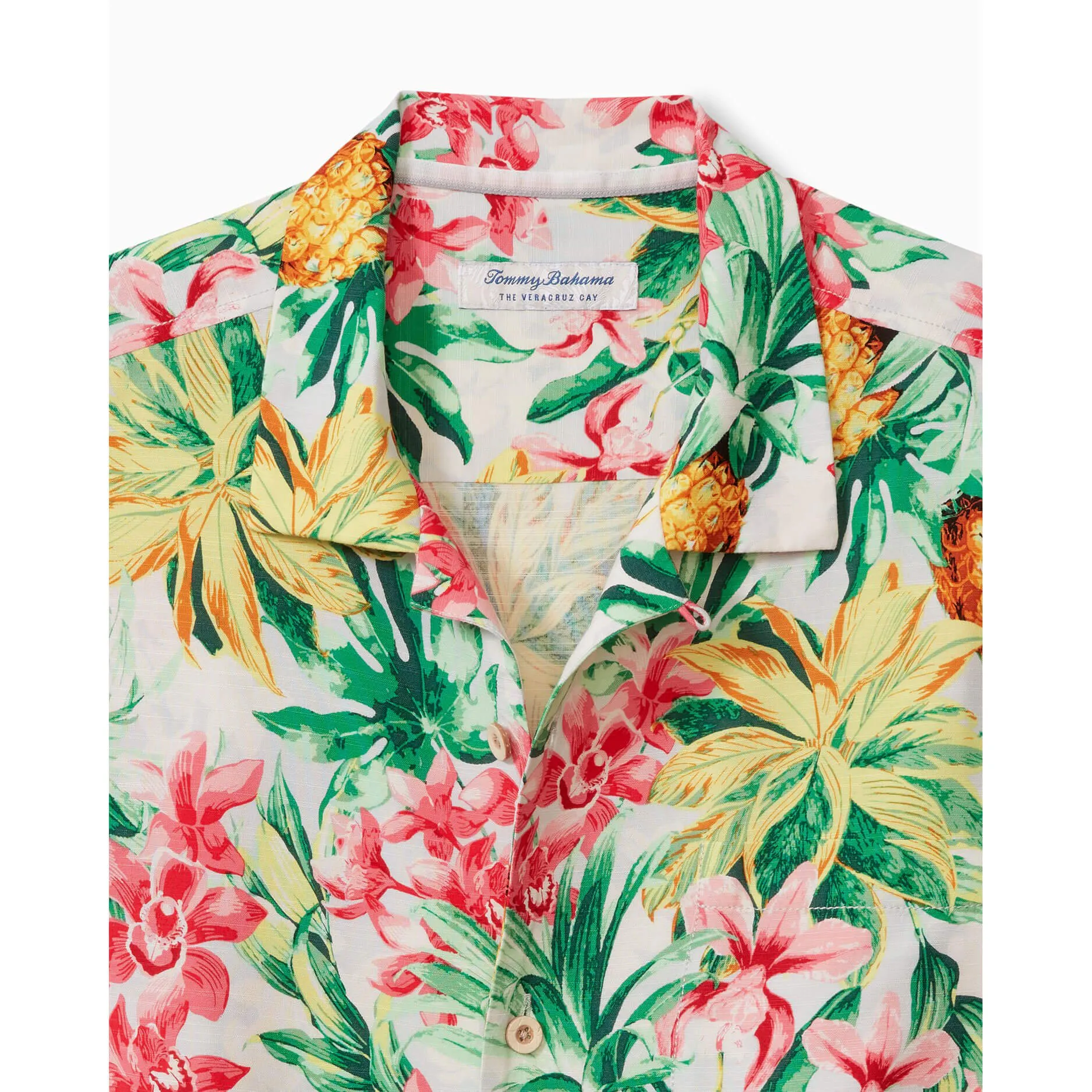Tommy Bahama Veracruz Cay Orchid Oasis Camp Shirt - Summer Grey Mens Tommy Bahama