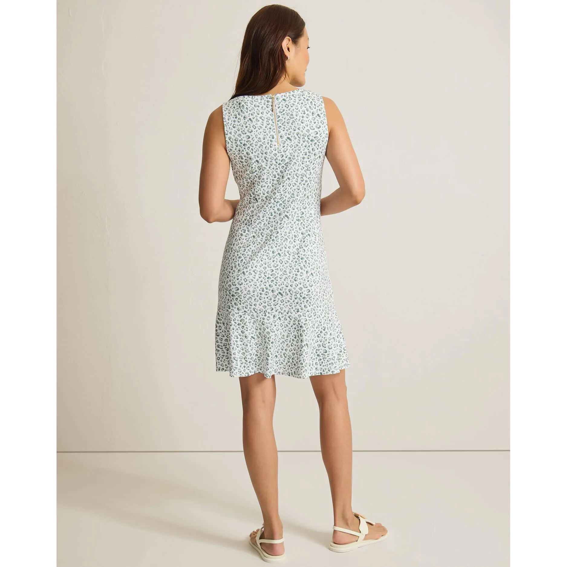 Tommy Bahama Women's Darcy Lux Leo Flounce Dress - Aloe Tommy Bahama Clothing