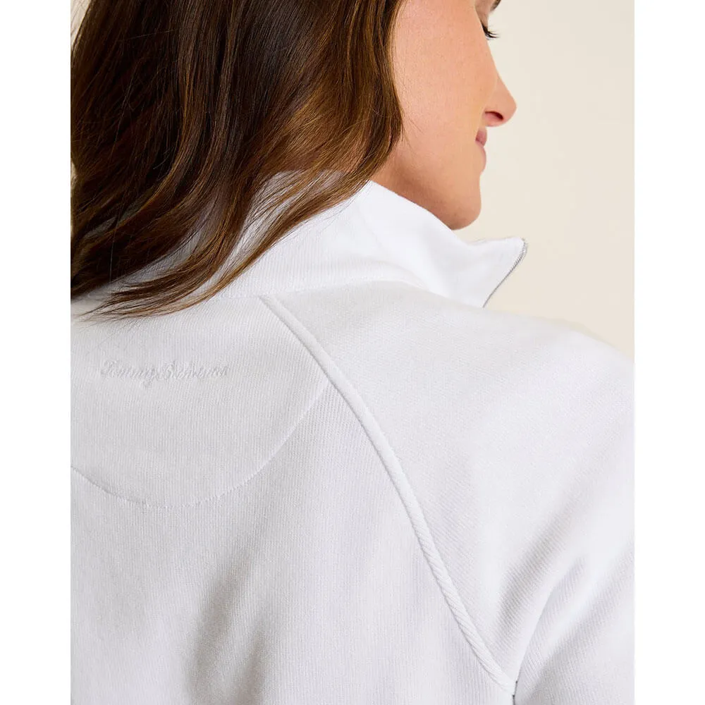 Tommy Bahama Women's New Aruba Half Zip Sweatshirt - White* Tommy Bahama Clothing