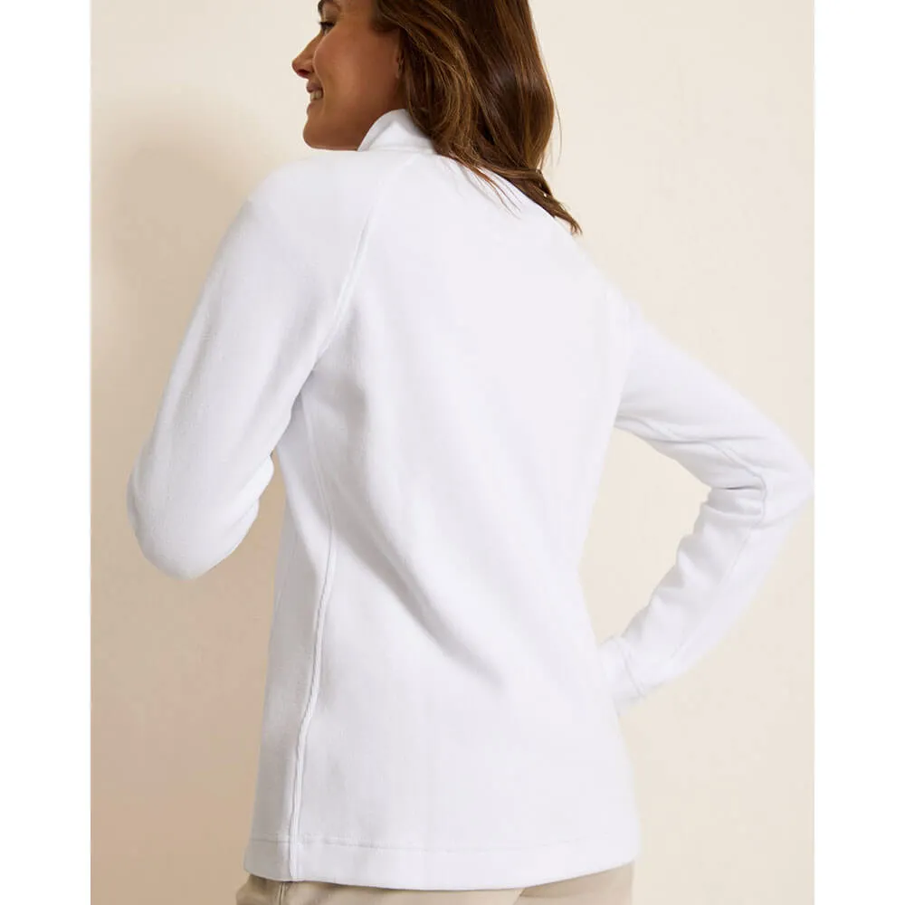 Tommy Bahama Women's New Aruba Half Zip Sweatshirt - White* Tommy Bahama Clothing