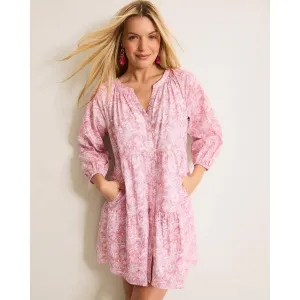 Tommy Bahama Women's Prima Petals 3/4 Sleeve Dress - Cloud Nine Blue Tommy Bahama Clothing