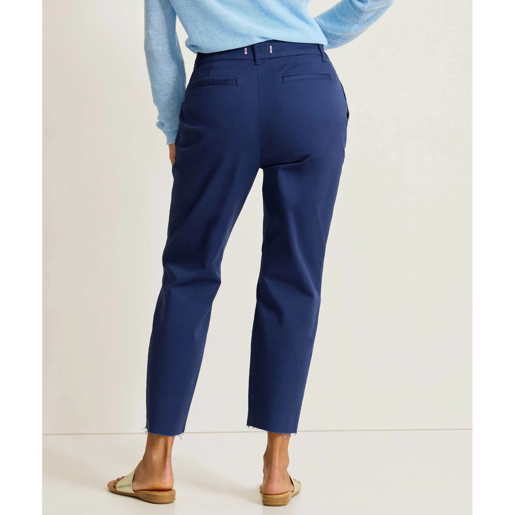 Tommy Bahama Women's Raw Edge Crop Chino Pants - Island Navy Tommy Bahama Clothing