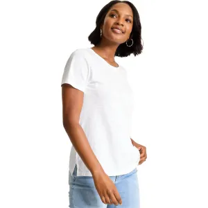 Tommy Bahama Women's Salty Breeze  Pigment Dyed T-Shirt - White Tommy Bahama Clothing