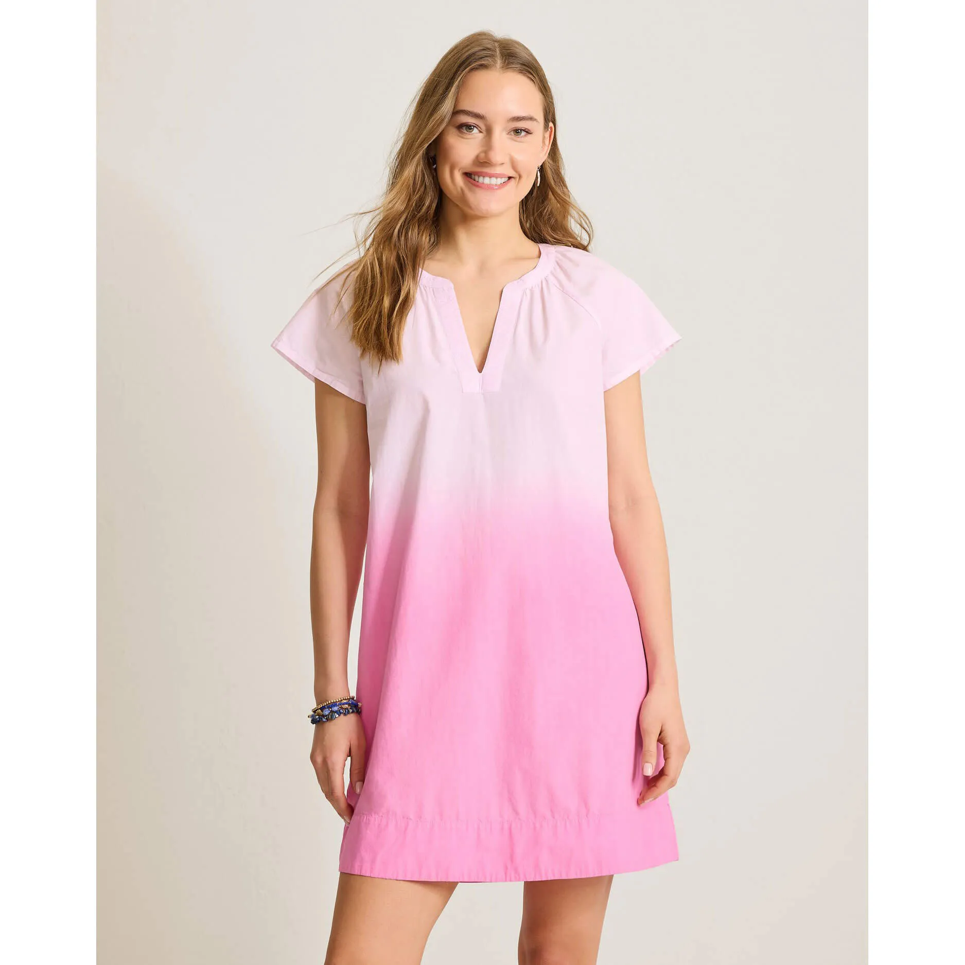 Tommy Bahama Women's Sunray Ombre Short Sleeve Short Dress - Cyber Light Tommy Bahama Clothing