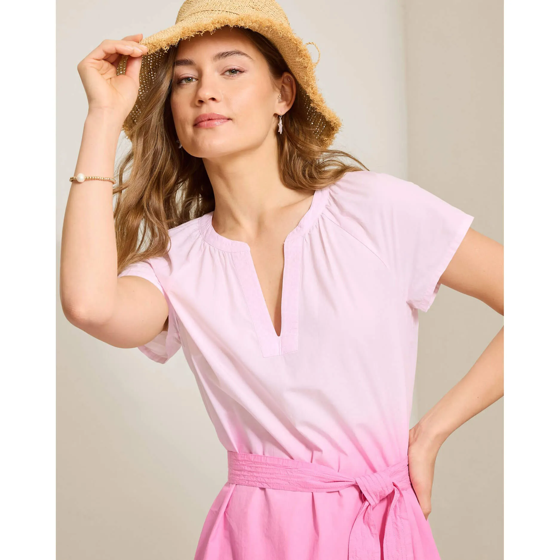 Tommy Bahama Women's Sunray Ombre Short Sleeve Short Dress - Cyber Light Tommy Bahama Clothing