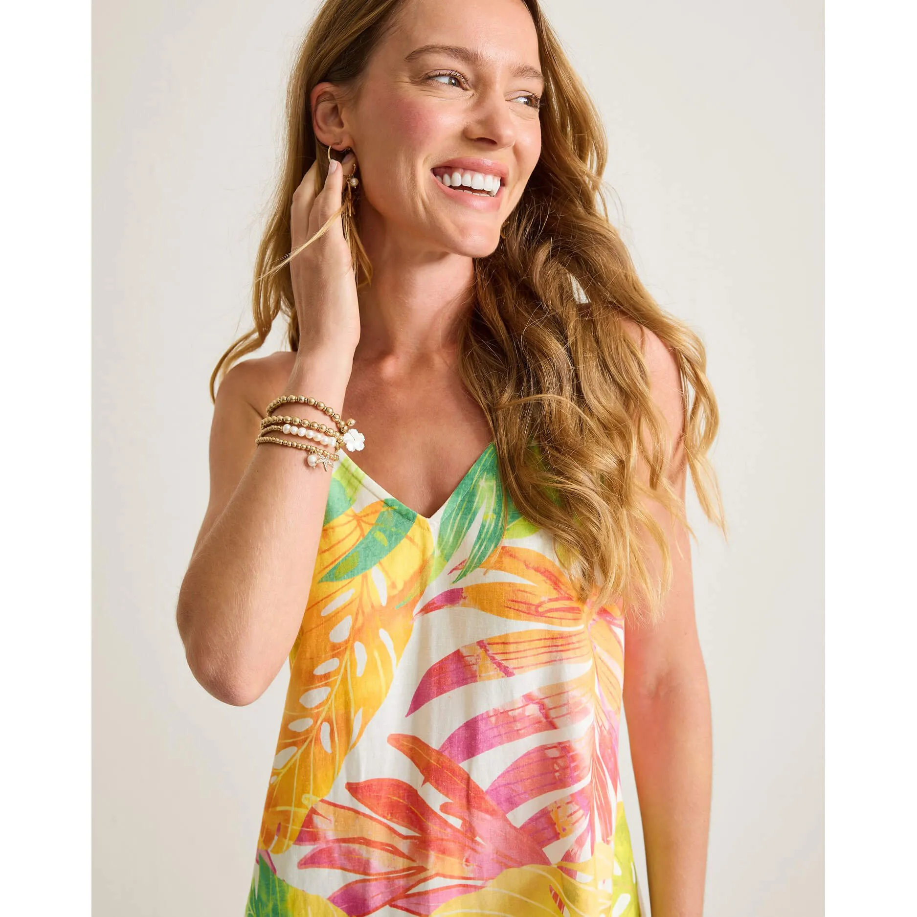 Tommy Bahama Women's Tropicana Isle Sleeveless Maxi Dress - White Tommy Bahama Clothing