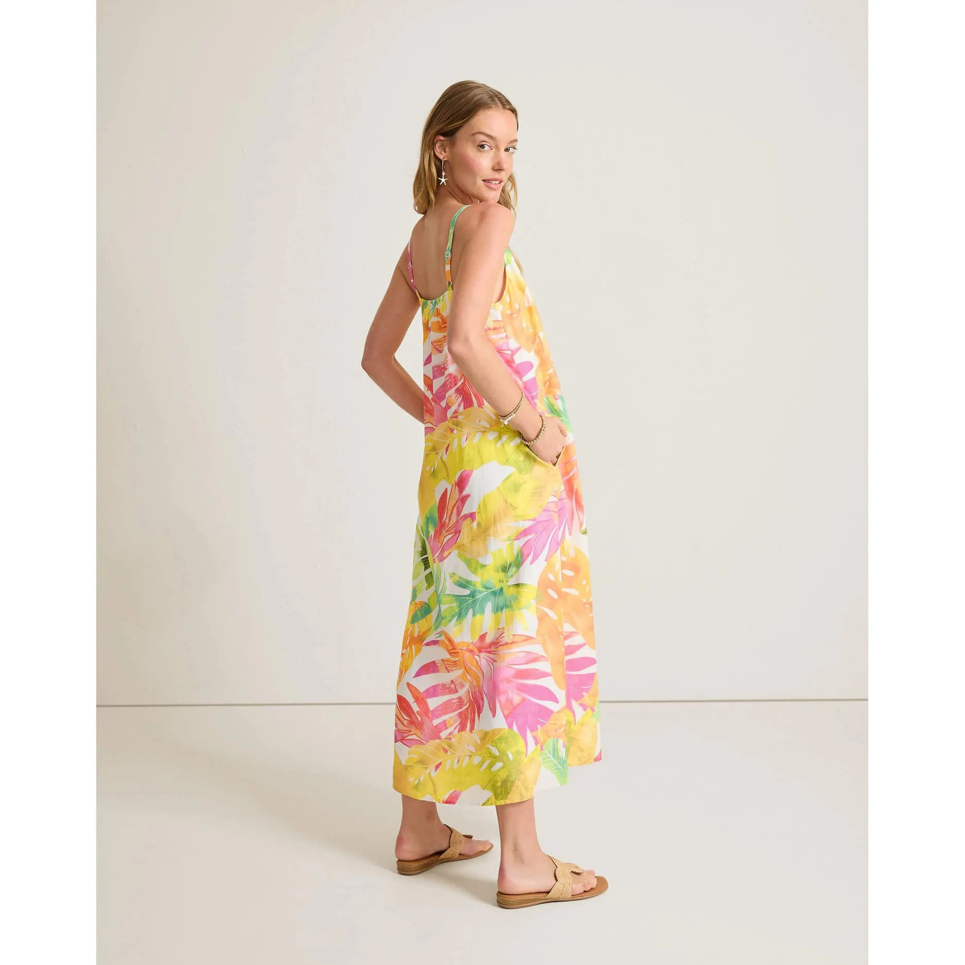 Tommy Bahama Women's Tropicana Isle Sleeveless Maxi Dress - White Tommy Bahama Clothing