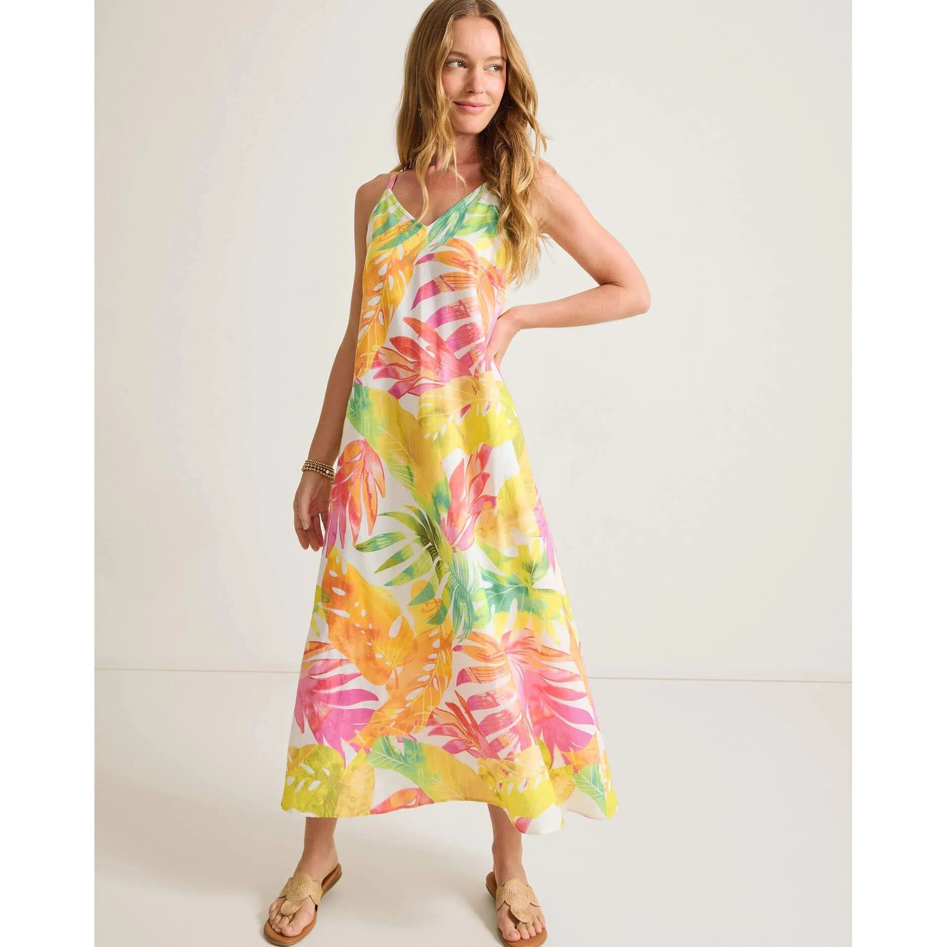 Tommy Bahama Women's Tropicana Isle Sleeveless Maxi Dress - White Tommy Bahama Clothing