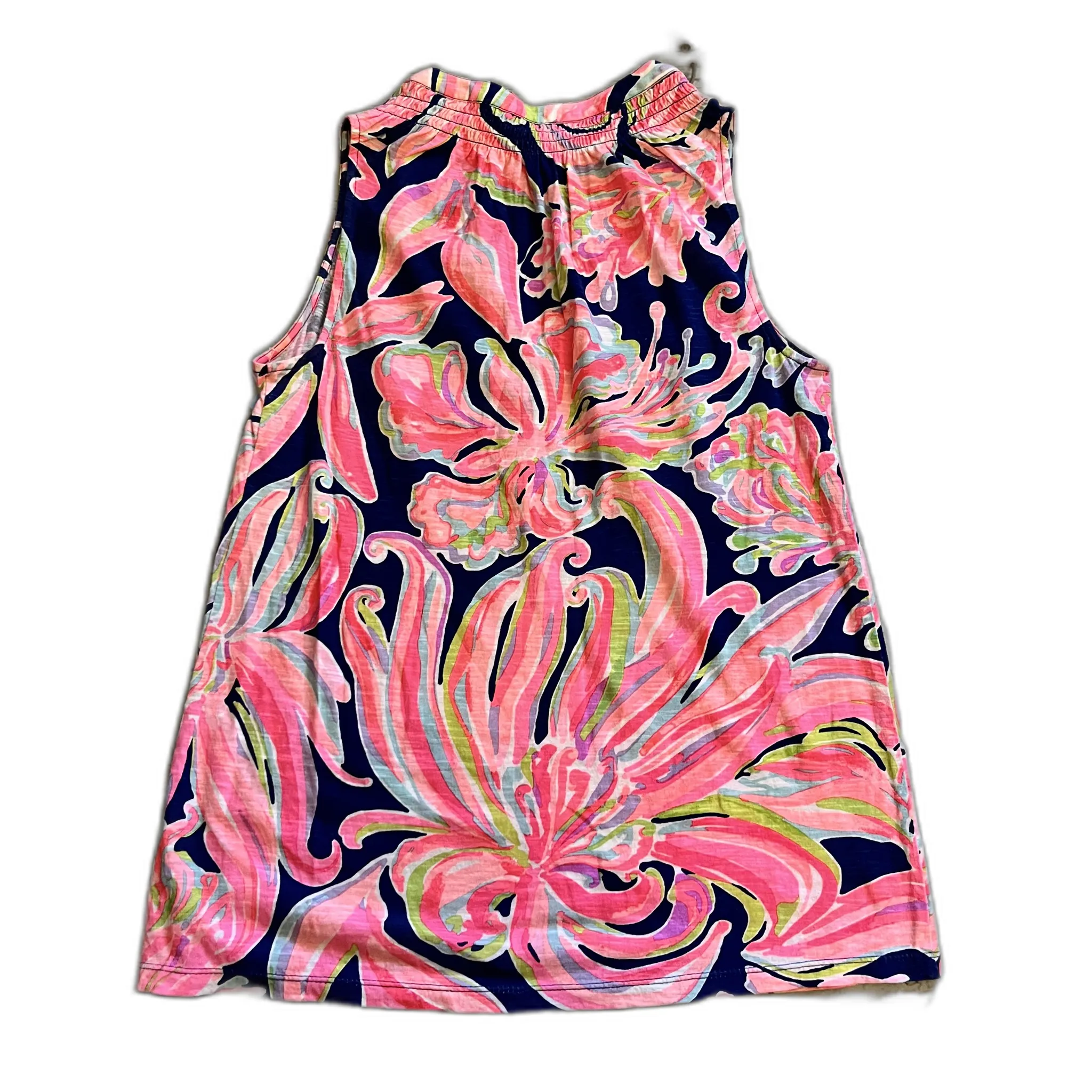 Top Sleeveless Designer By Lilly Pulitzer In Blue & Pink, Size: S lilly pulitzer