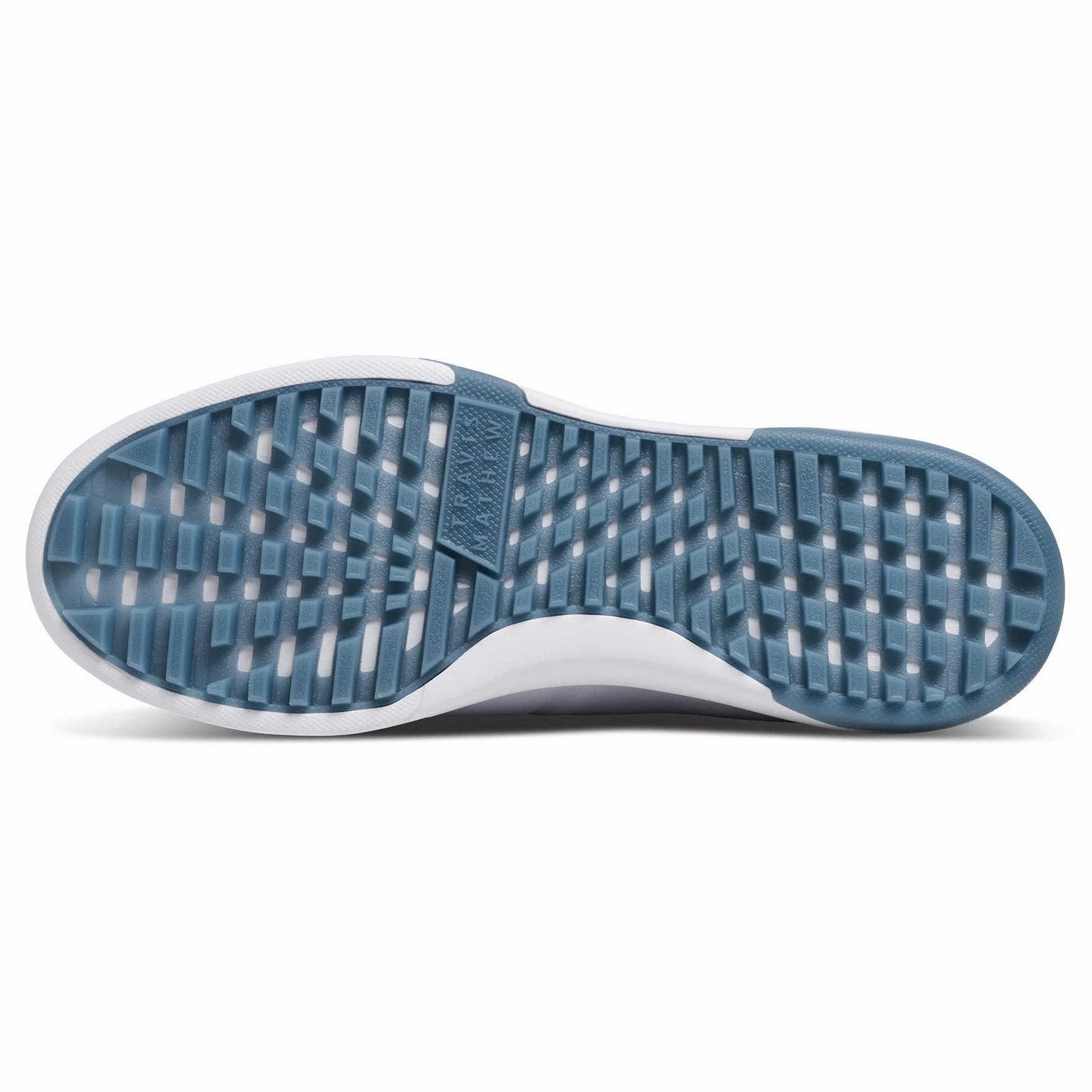 Travis Mathew The Daily Pro Hybrid Plus Spikeless Golf Shoes - White/Blue Chic Platform Sneakers