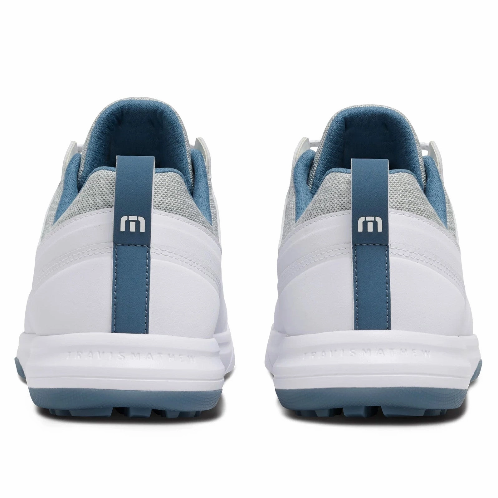 Travis Mathew The Daily Pro Hybrid Plus Spikeless Golf Shoes - White/Blue Chic Platform Sneakers
