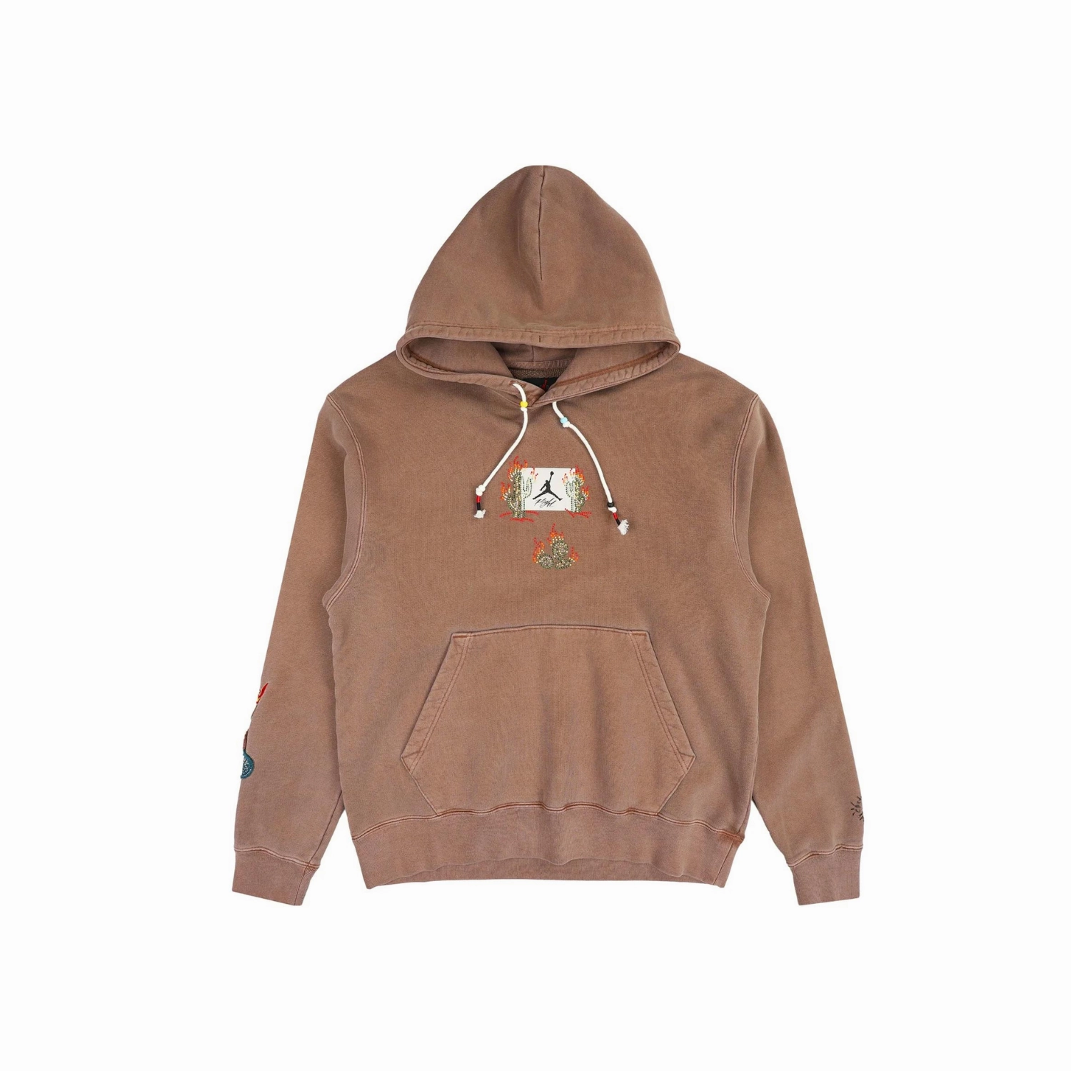 Travis Scott x Jordan Flight Graphic Hoodie Archaeo Brown Air Jordan basketball shoes with classic look