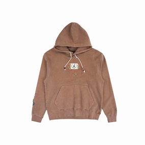 Travis Scott x Jordan Flight Graphic Hoodie Archaeo Brown Air Jordan basketball shoes with classic look