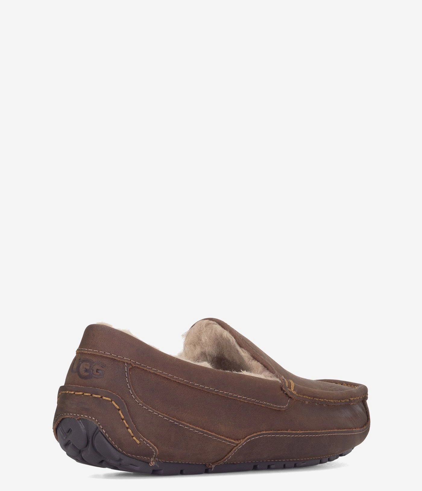 UGG Ascot Matte Leather Slipper - Men Mens Winter Slip-Ons