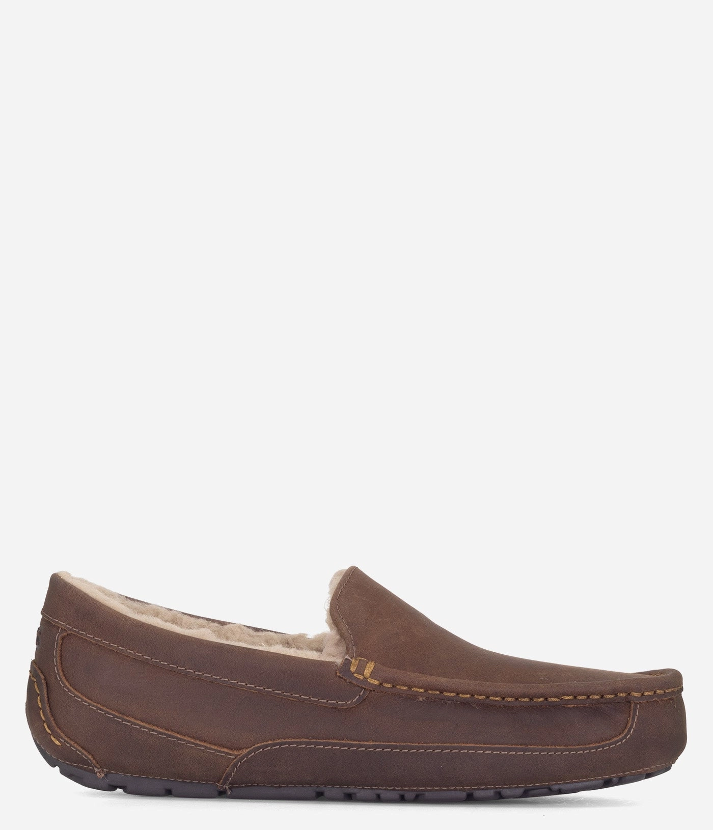 UGG Ascot Matte Leather Slipper - Men Mens Winter Slip-Ons