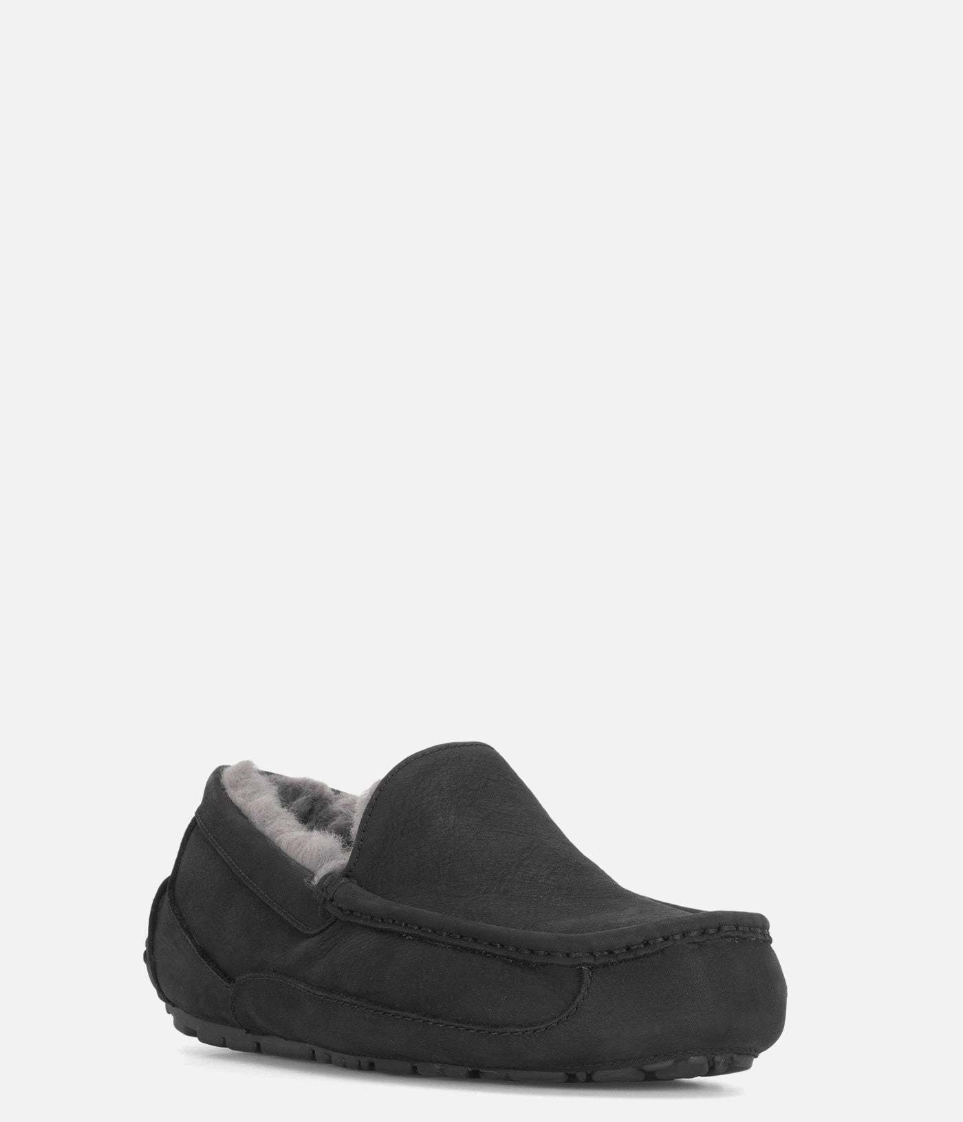 UGG Ascot Matte Leather Slipper - Men Mens Winter Slip-Ons