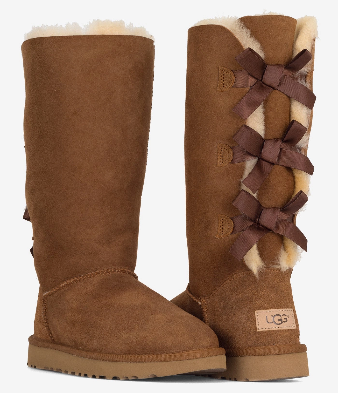 UGG Bailey Bow Tall II Sheepskin Boot - Women Women's Warm Slippers