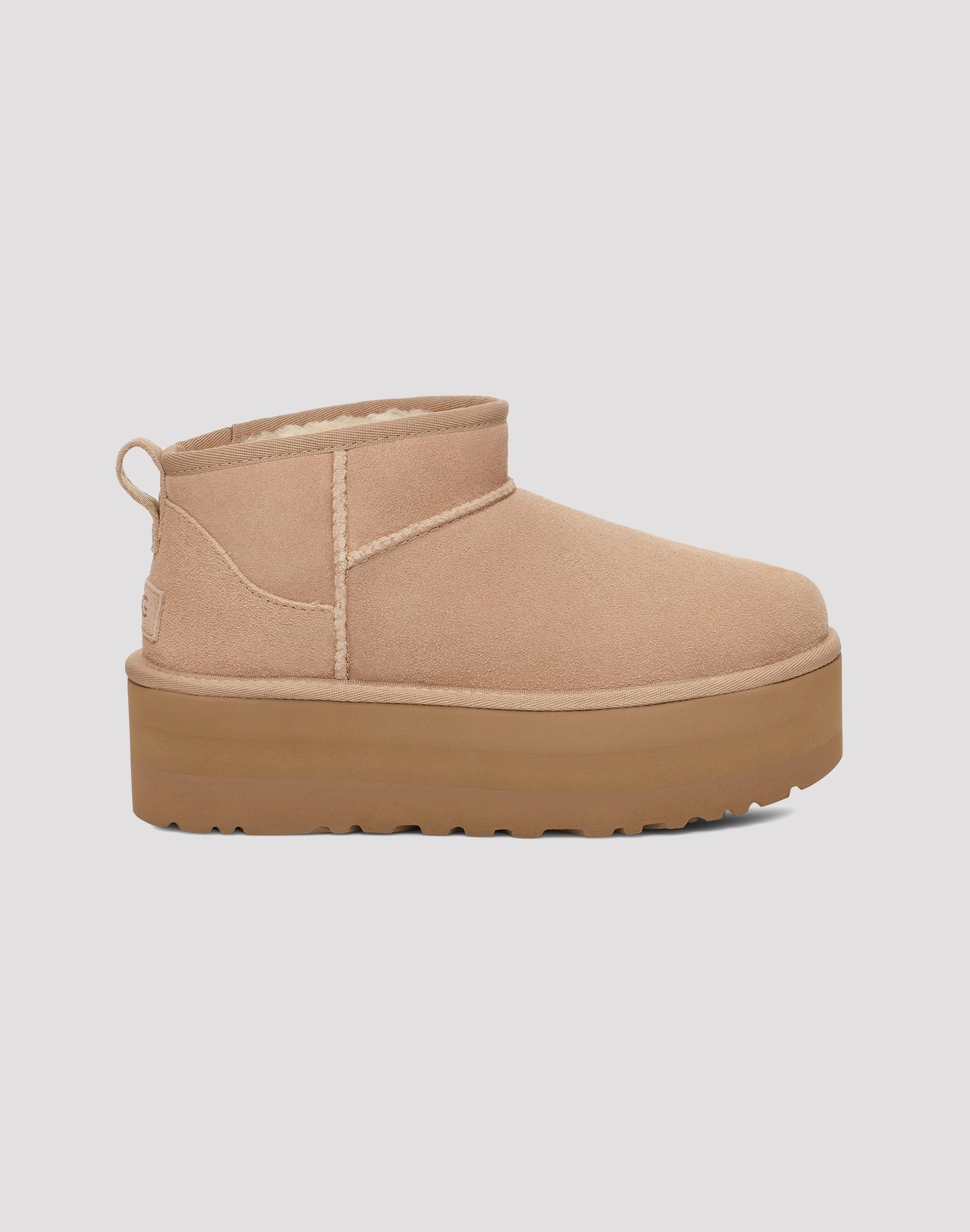 UGG Classic Ultra Mini Platform "Sand" Boot Ugg cozy shoes with warm lining