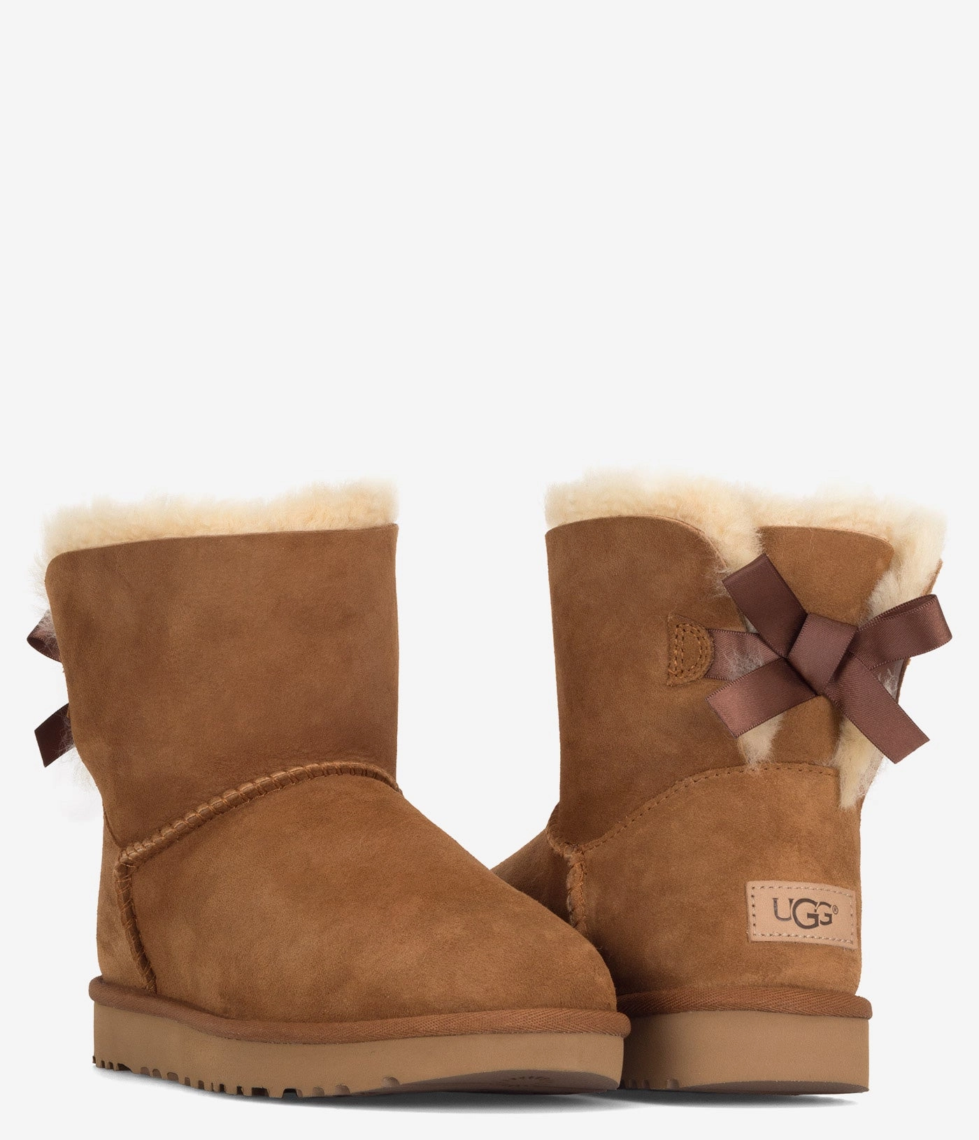 UGG Mini Bailey Bow II Sheepskin Boot - Women Women's Warm Slippers