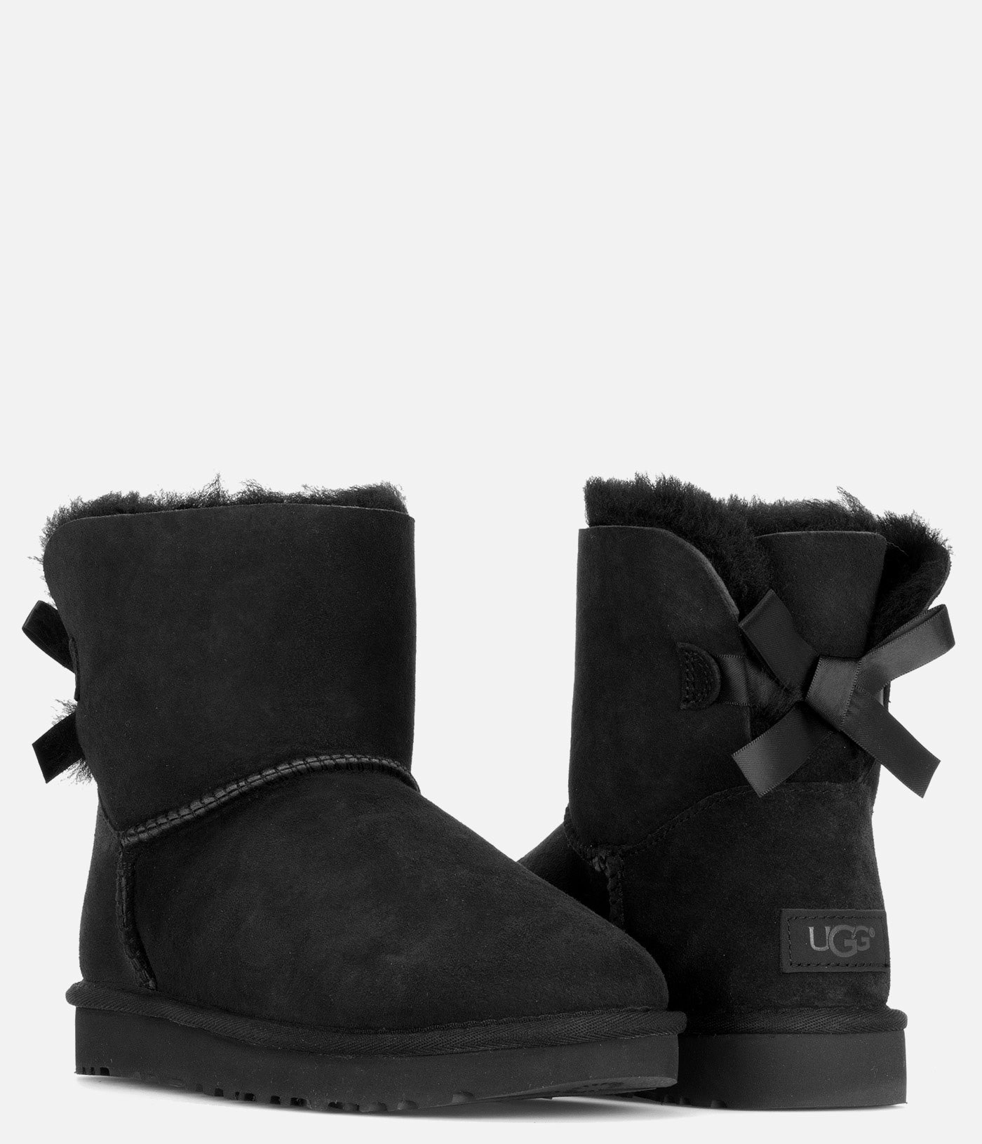 UGG Mini Bailey Bow II Sheepskin Boot - Women Women's Warm Slippers