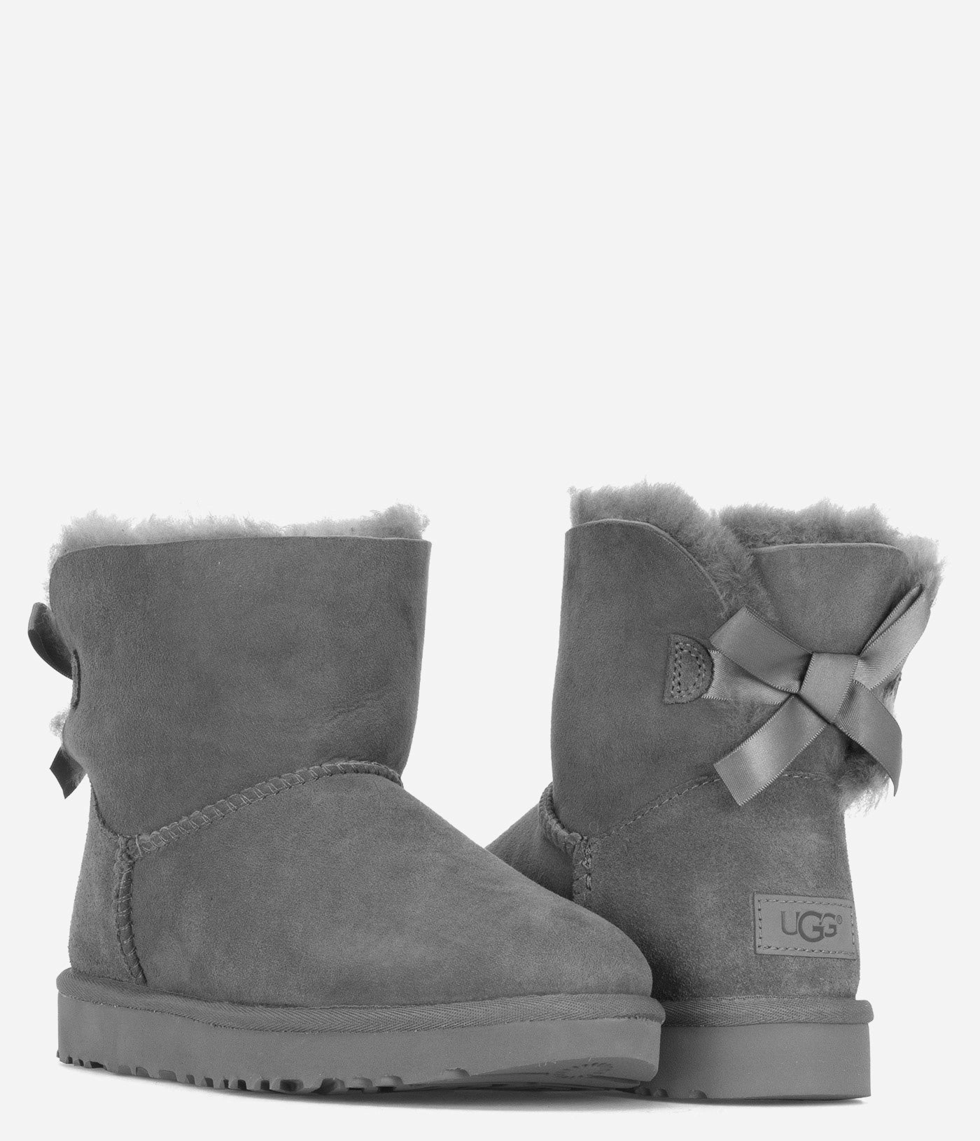 UGG Mini Bailey Bow II Sheepskin Boot - Women Women's Warm Slippers