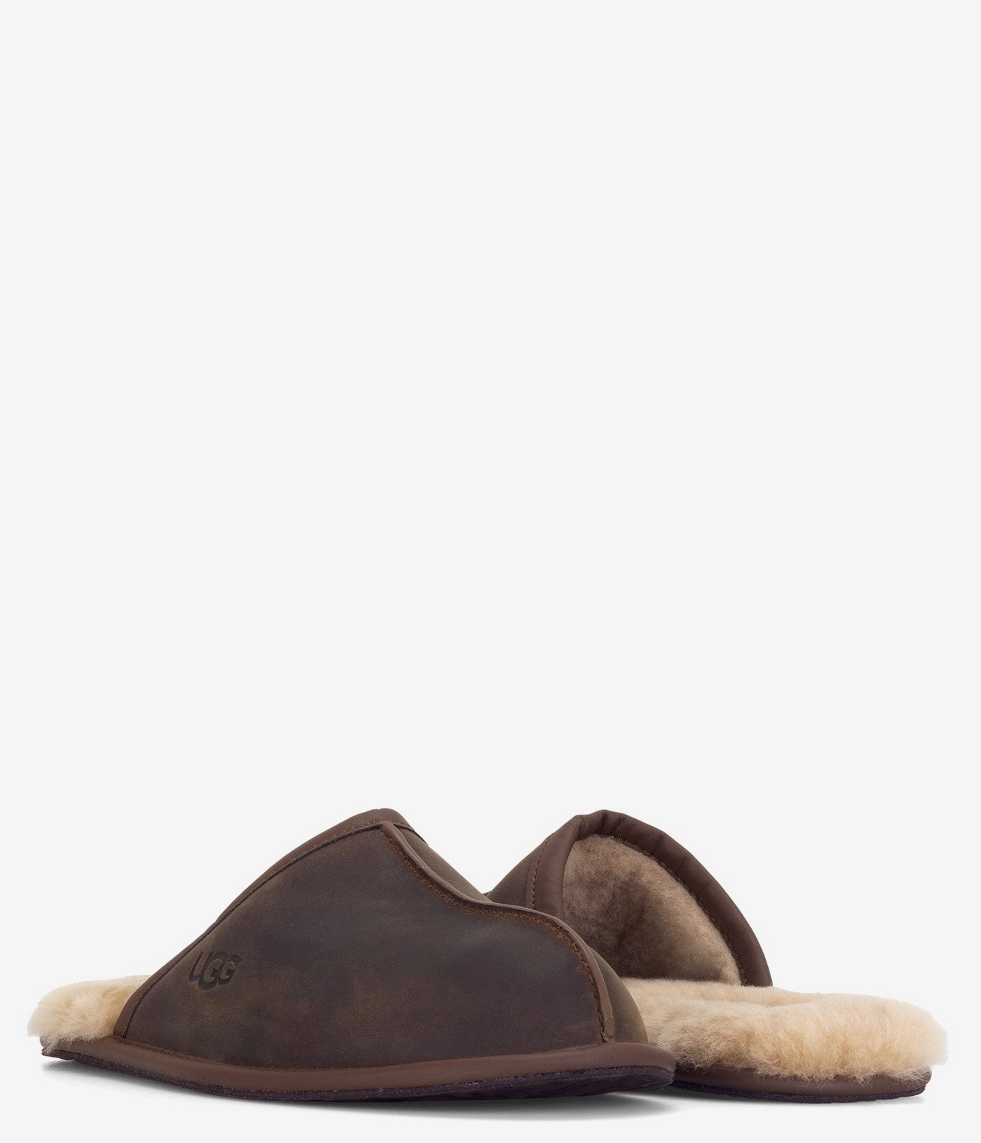 UGG Scuff Leather Slipper - Men Mens Winter Slip-Ons