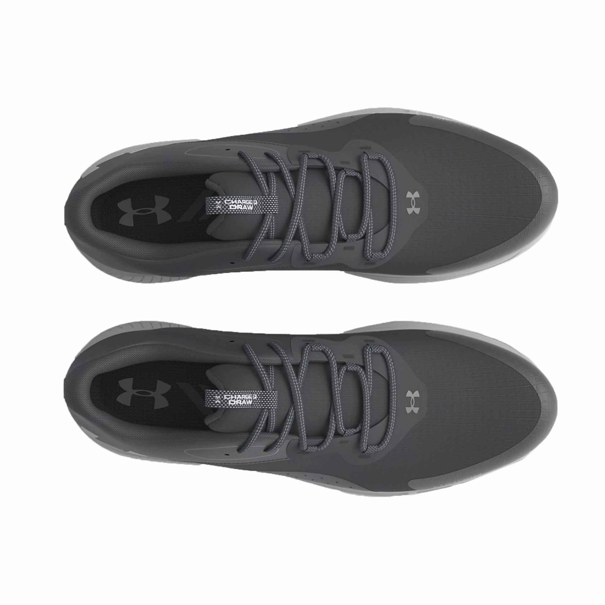 Under Armour Charged Draw 2 Spikeless Golf Shoes - Black/Mod Grey Chic Platform Sneakers