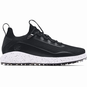 Under Armour Curry 8 Spikeless Shoes - Black Under Armour golf footwear styles