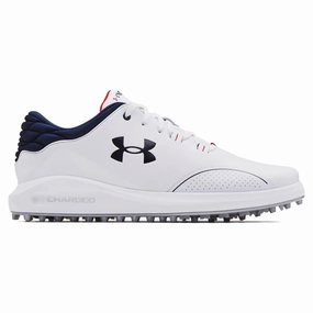 Under Armour Draw Sport SL Wide Golf Shoes - White Spikeless golf footwear
