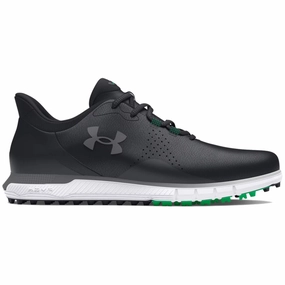 Under Armour Drive Fade Spikeless Waterproof Shoes - Black/Black/Titan Gray Under Armour golf footwear styles