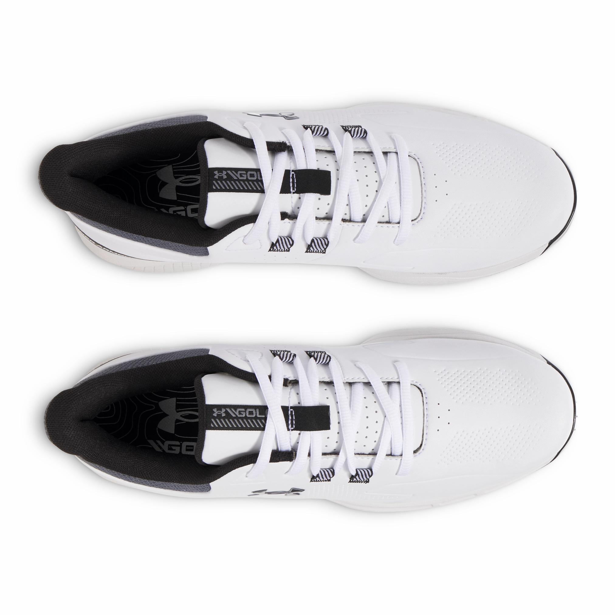 Under Armour Drive Medal Golf Shoe Golf Shoes - White Pro Grip Golf Cleats
