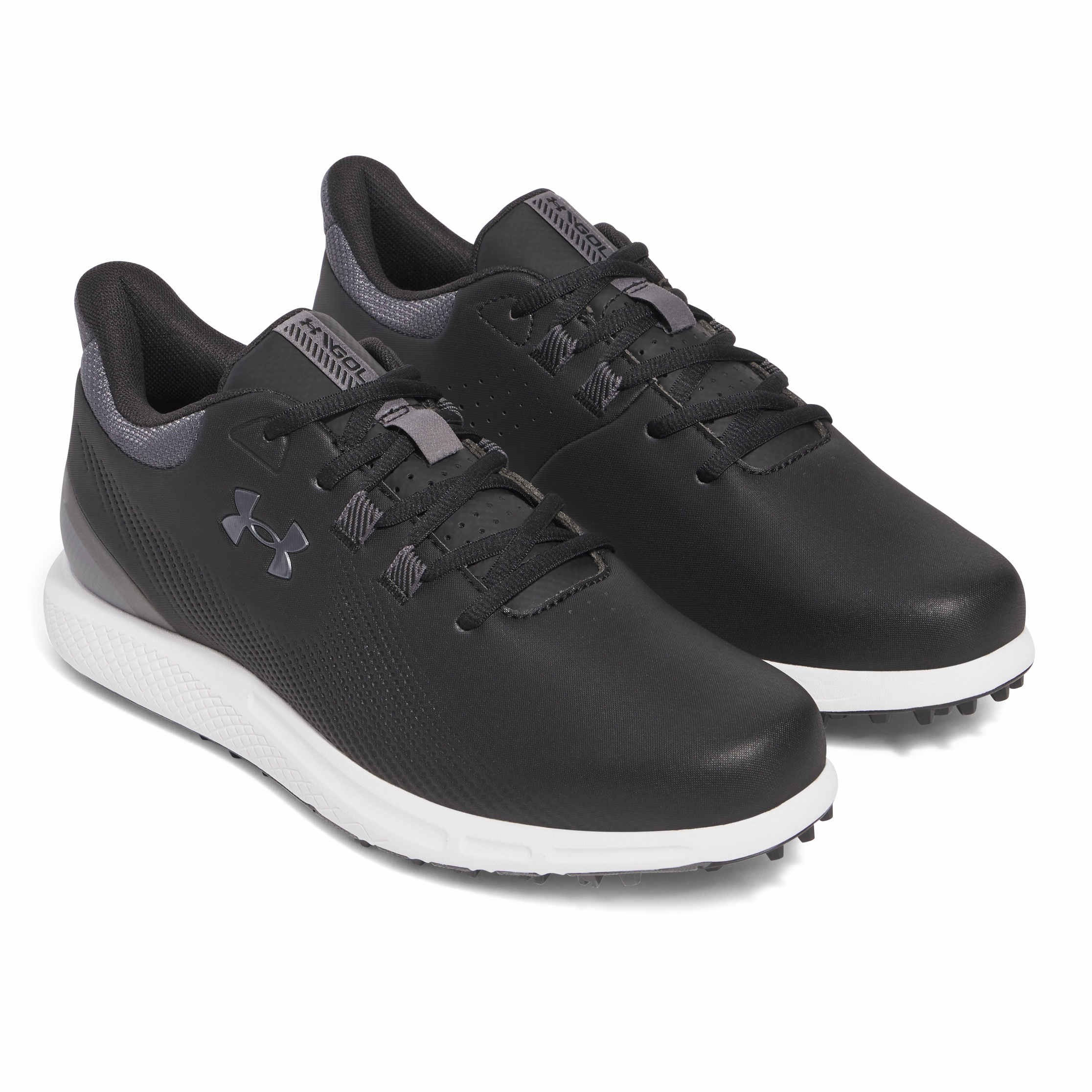 Under Armour Drive Medal Spikeless  Golf Shoe Golf Shoes - Black Pro Grip Golf Cleats