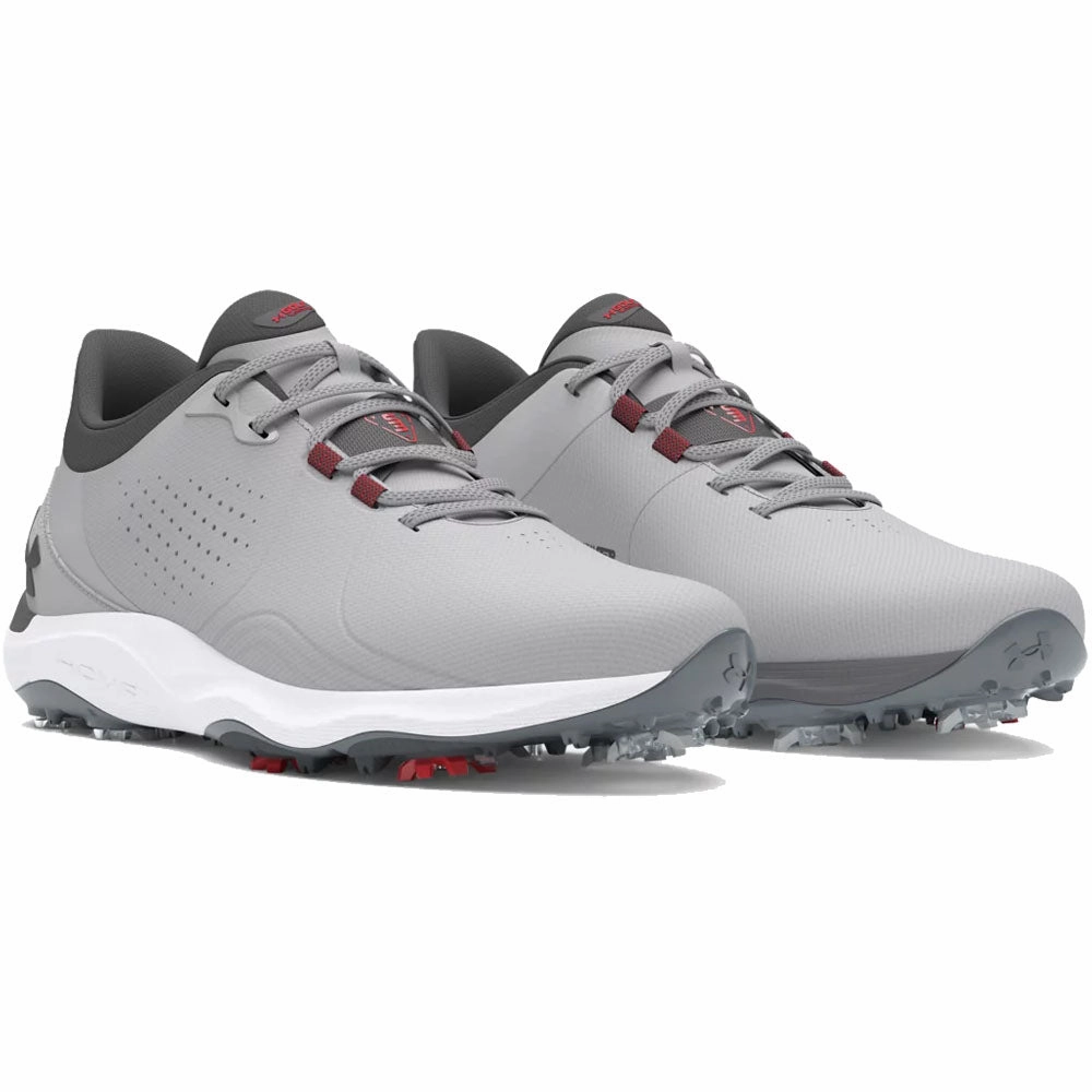 Under Armour Drive Pro Spiked Waterproof Shoes - Mod Gray/Castlerock/Castlerock Performance Golf Trainers