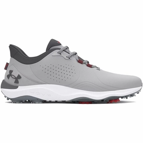 Under Armour Drive Pro Spiked Waterproof Shoes - Mod Gray/Castlerock/Castlerock Under Armour golf footwear styles