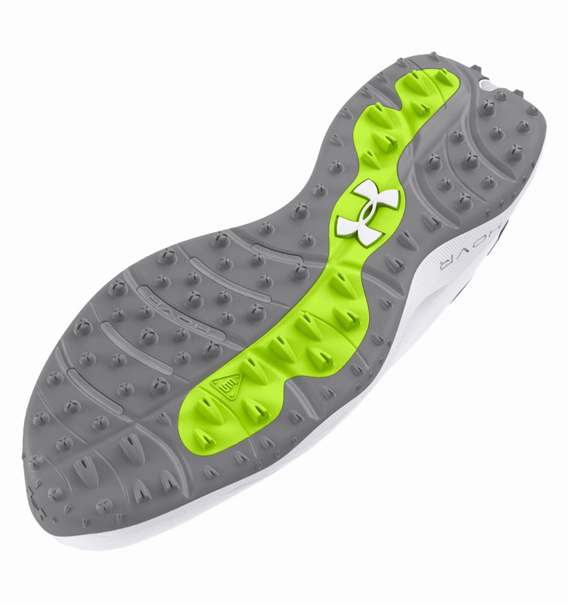 Under Armour Drive Pro Spikeless Golf Shoes - White/Metallic Gun Metal Pro Grip Golf Cleats