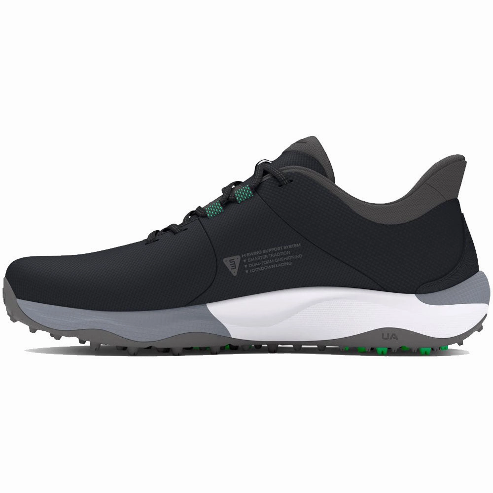 Under Armour Drive Pro Spikeless Waterproof Shoes - Black/Black/Titan Gray Performance Golf Trainers
