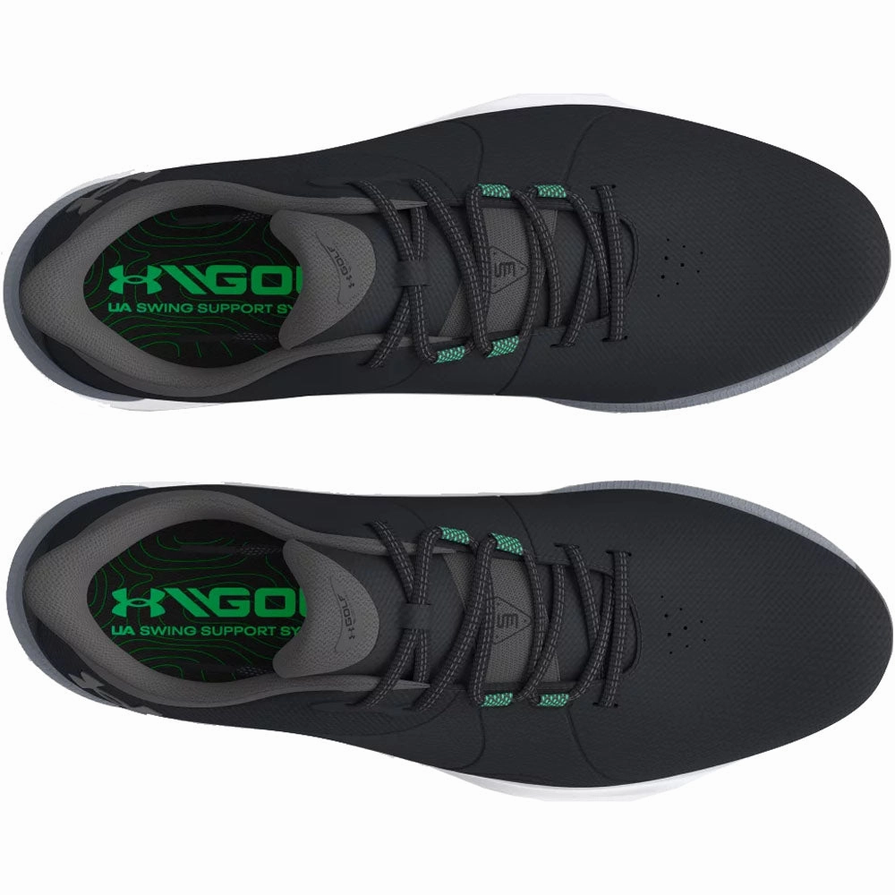 Under Armour Drive Pro Spikeless Waterproof Shoes - Black/Black/Titan Gray Performance Golf Trainers