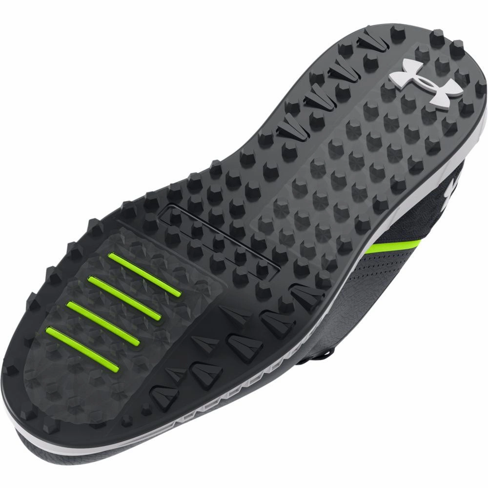 Under Armour HOVR Drive Spikeless Waterproof Shoes - Black/Halo Grey Performance Golf Trainers