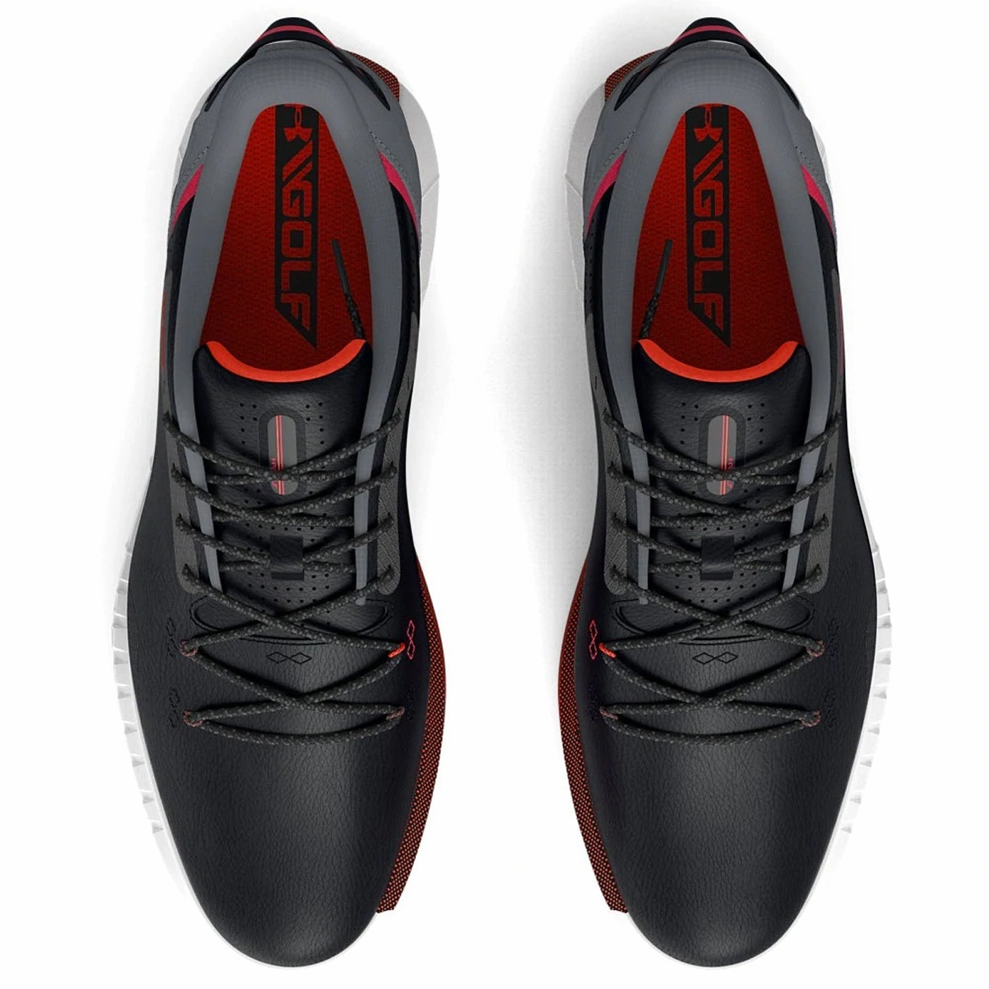 Under Armour HOVR Drive Spikeless Wide (E) Golf Shoes - Black Chic Platform Sneakers