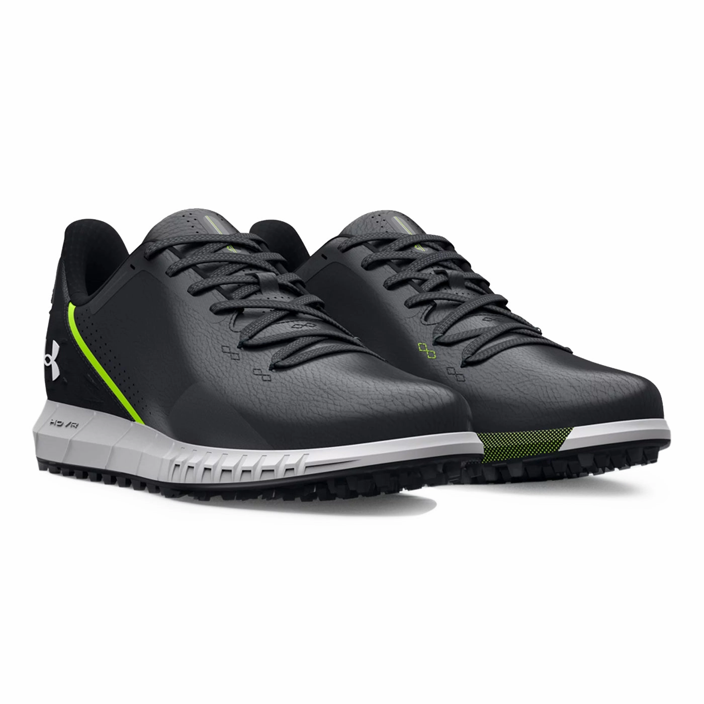 Under Armour HOVR Drive Spikeless Wide (E) Golf Shoes - Black/Halo Grey Pro Grip Golf Cleats